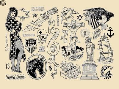 Americana Flash Set Sheet 1