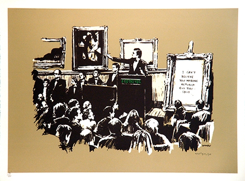 Banksy - Morons - Sepia