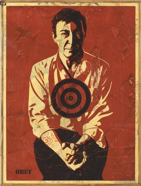 Shepard Fairey - Jasper Johns - HPM Red Edition