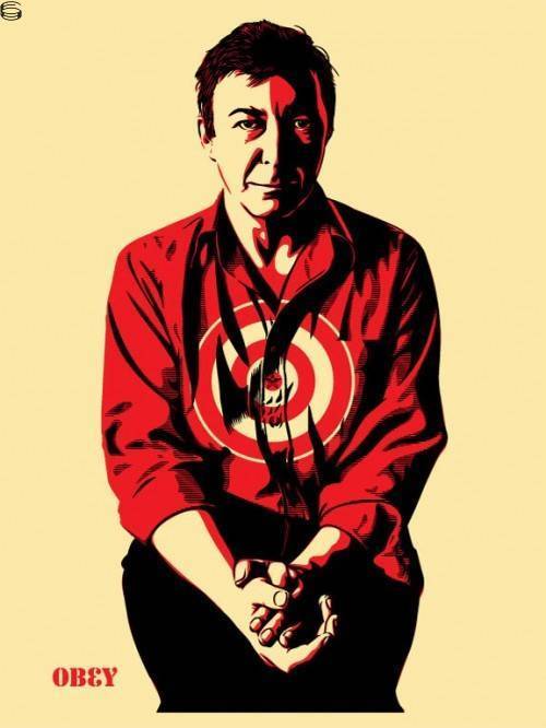 Shepard Fairey - Jasper Johns - Metal Red Edition