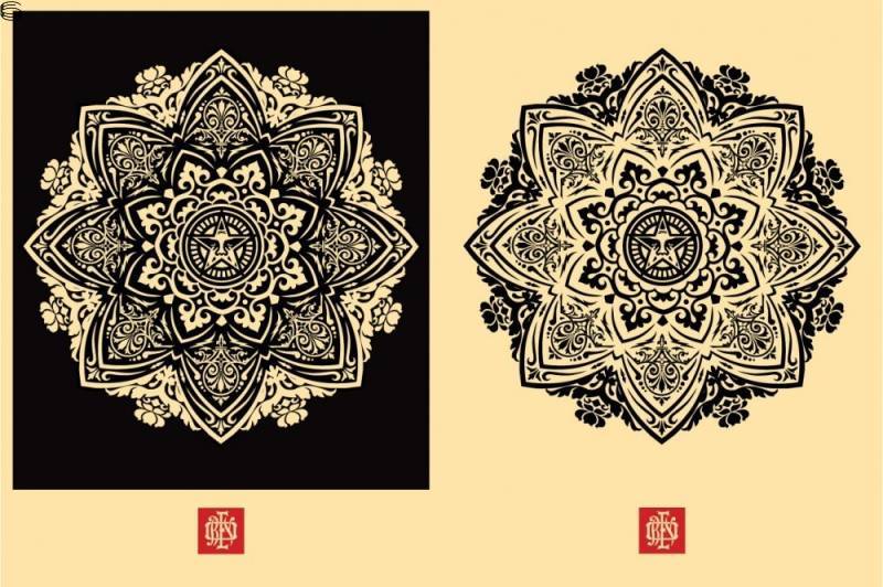 Shepard Fairey - Mandala Ornament 1 - Set Edition