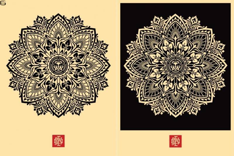 Shepard Fairey - Mandala Ornament 2 - Set Edition