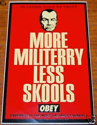 Shepard Fairey - More Militerry - Sticker Edition