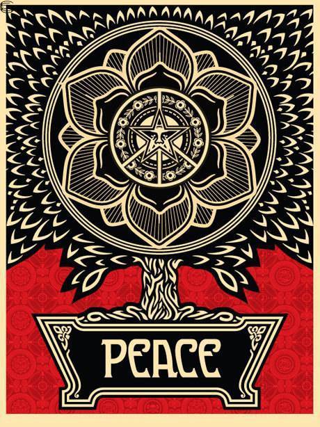 Shepard Fairey - Peace Tree