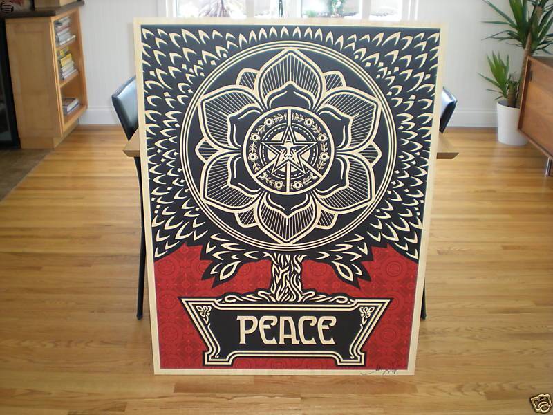 Shepard Fairey - Peace Tree - Bamboo Edition