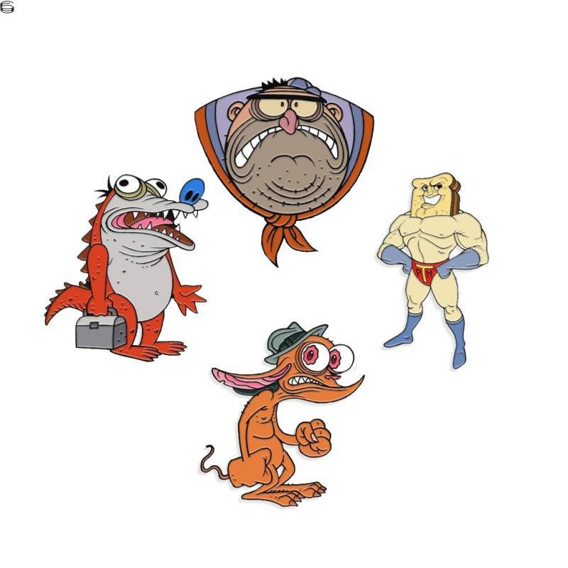 Ren & Stimpy Enamel Pin Set