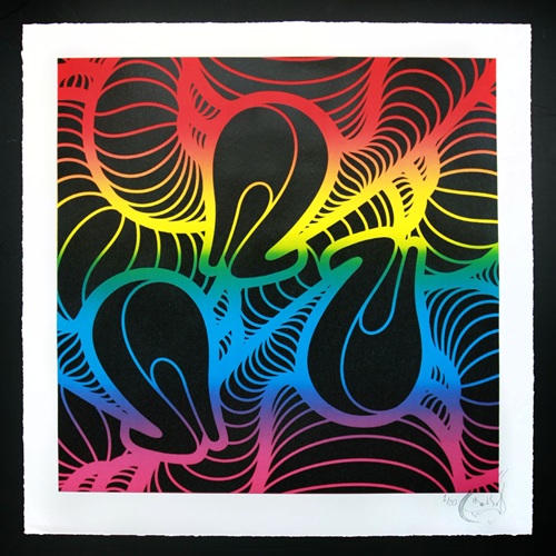 LA Rainbow Heel Print
