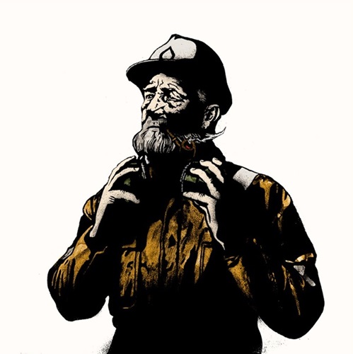 Portrait Of A Pipe Smoking Fisherman