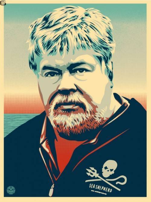 Shepard Fairey - Captain Watson - Light Blue Edition