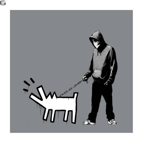 Banksy - Choose Your Weapon - Dark Purple