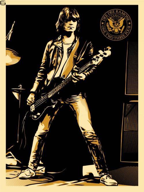 Shepard Fairey - Dee Dee Ramone - AP Edition