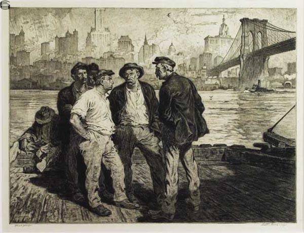 Dockworkers Under the Brooklyn Bridge c.16