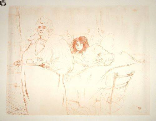 Femme au Plateau, Petit Dejeuner
