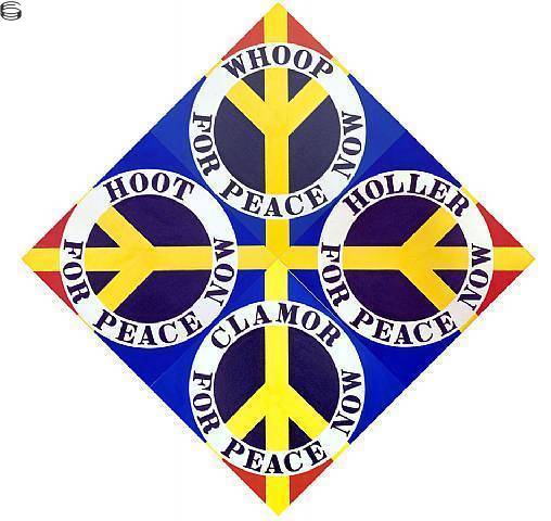 Four Diamond Peace (Blue)