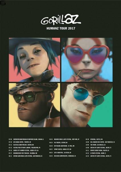 Gorillaz Humanz Tour 17