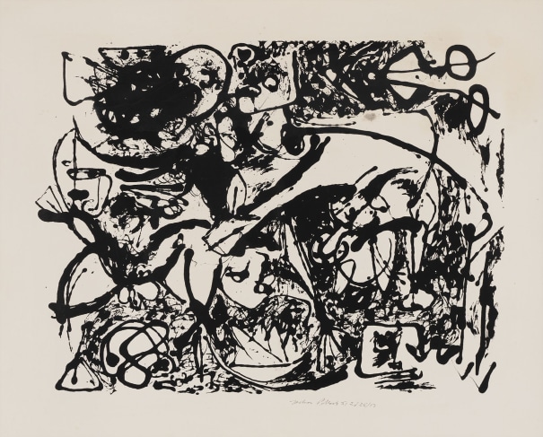 Number 8 (Black Flowing) (OT 1092)