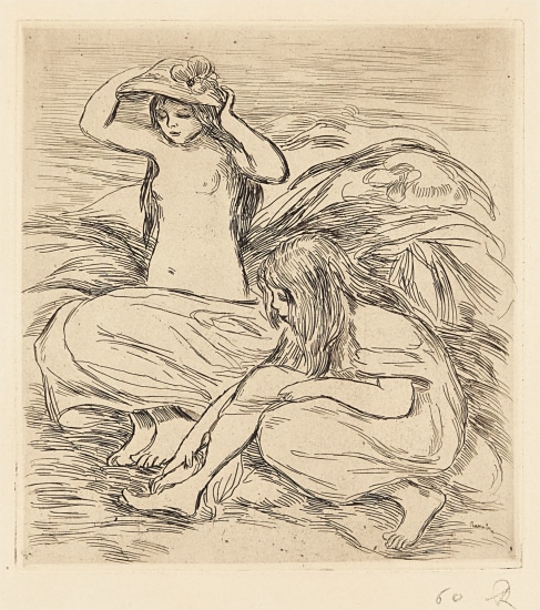 Les deux baigneuses (Two Bathers) (Delteil 9)