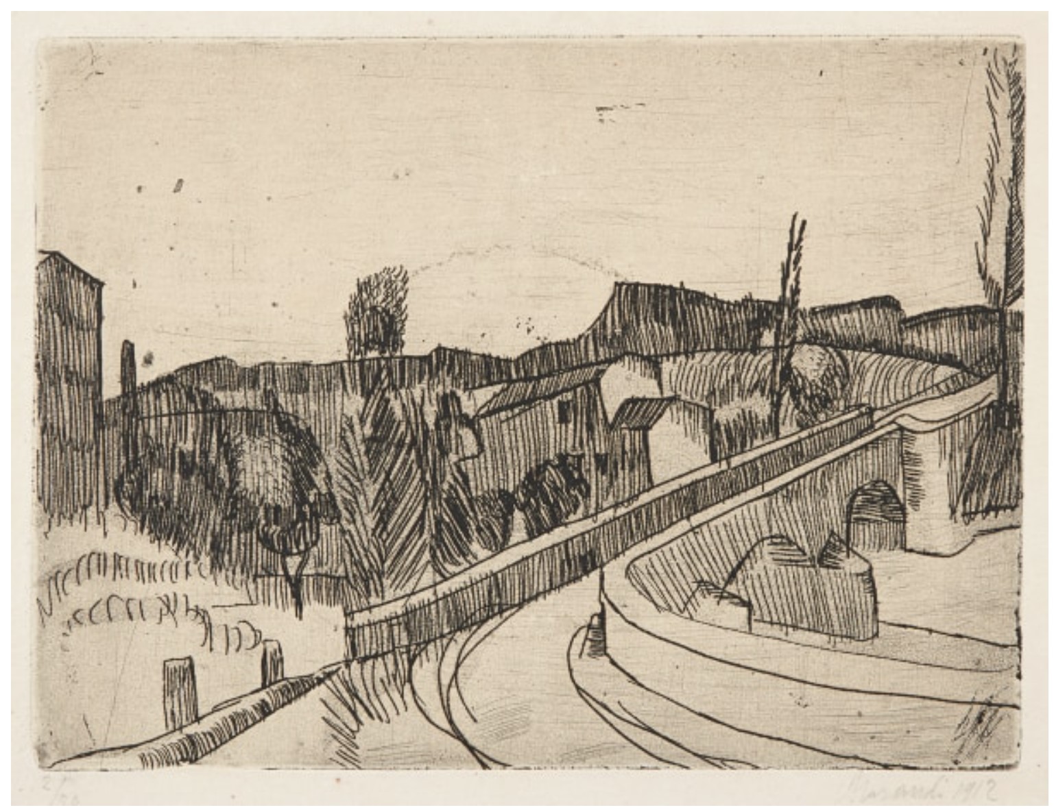 Il ponte sul Savena a Bologna (The Bridge Over the Savena in Bologna) (V. 1, C. 1)