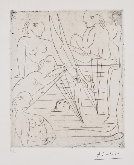 Baigneuses a la piscine (Bathers at the Pool) (B. 242, Ba. 270)
