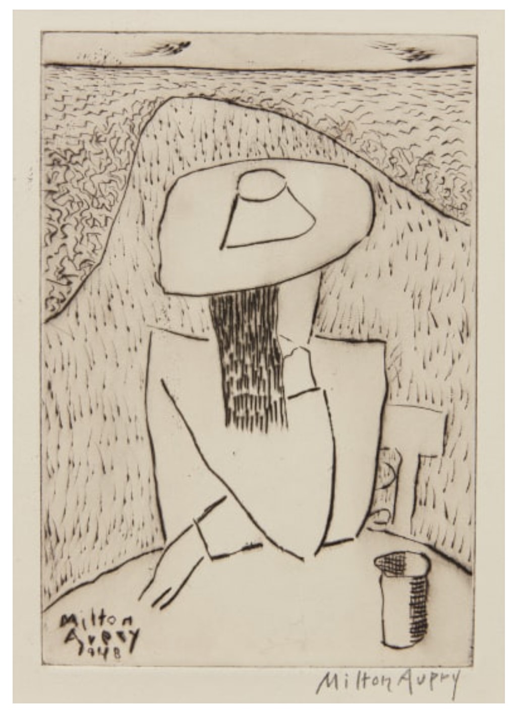 March at a Table (March on Terrace), from Laurels Portfolio, No. 4 (Harry H. Lunn Jr. 28)