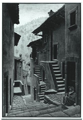 Street in Scanno, Abruz (Bool 131)