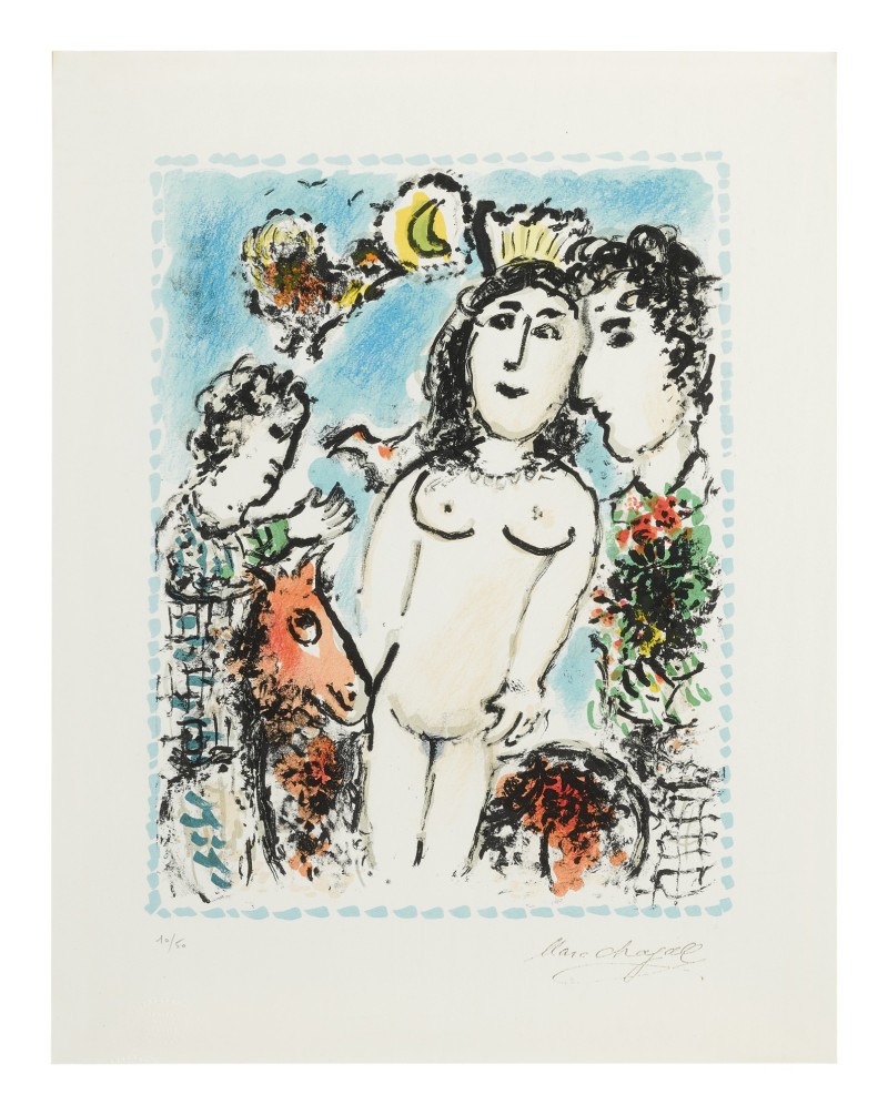 Le nu couronne (Crowned Nude) (Mourlot 1041)