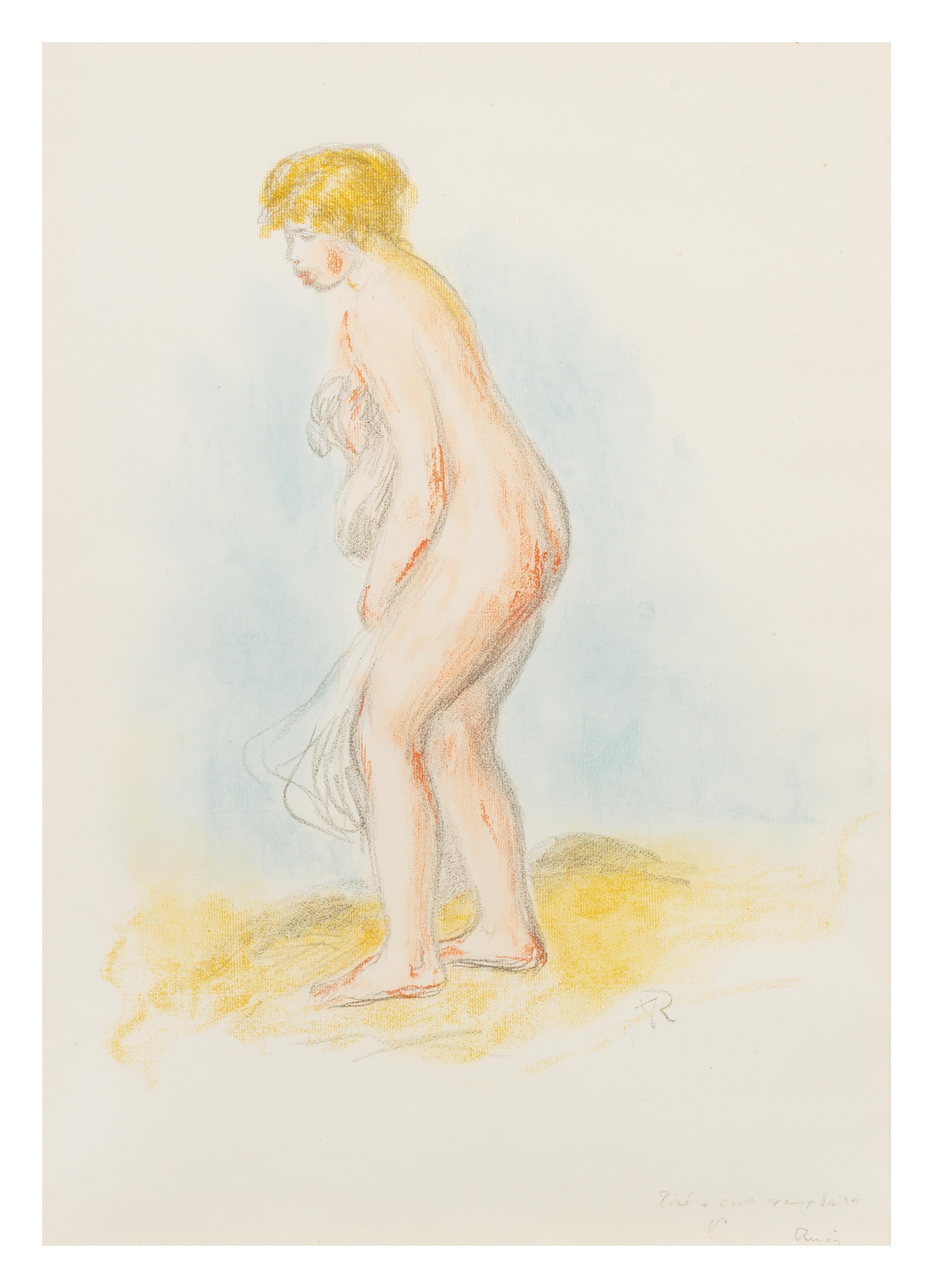 Baigneuse debout, en pied