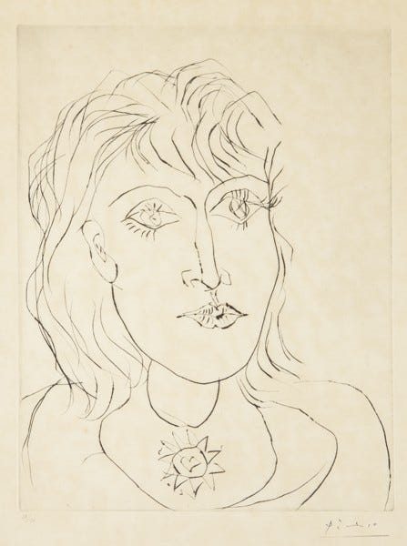 Dora Maar au collier (Bloch 300; Baer 628)
