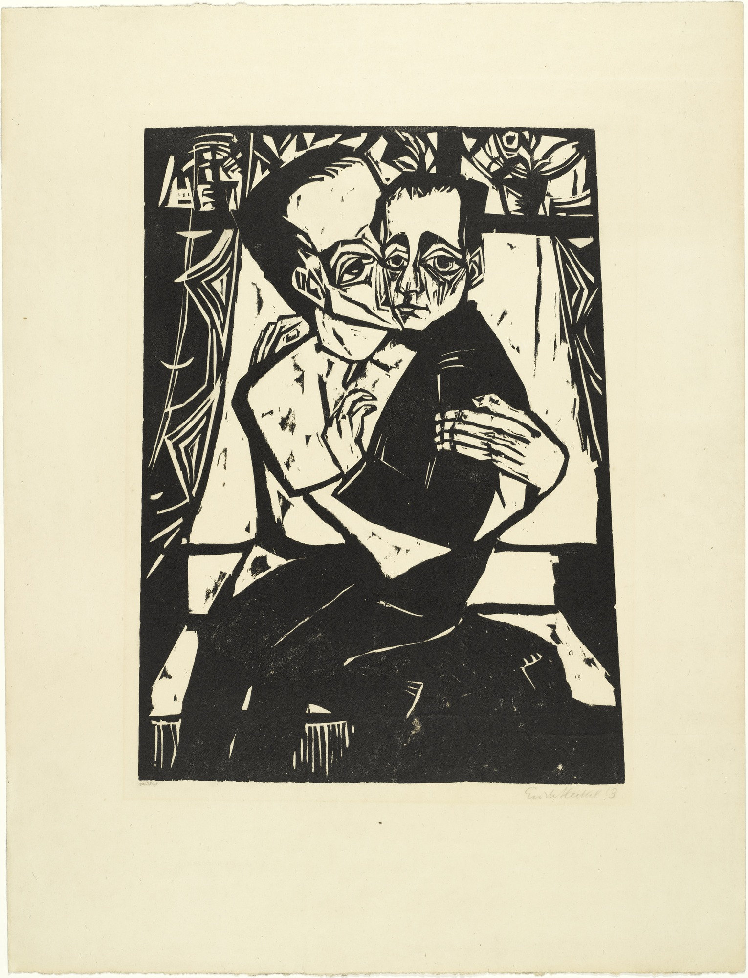 Siblings (Geschwister) from the portfolio Eleven Woodcuts