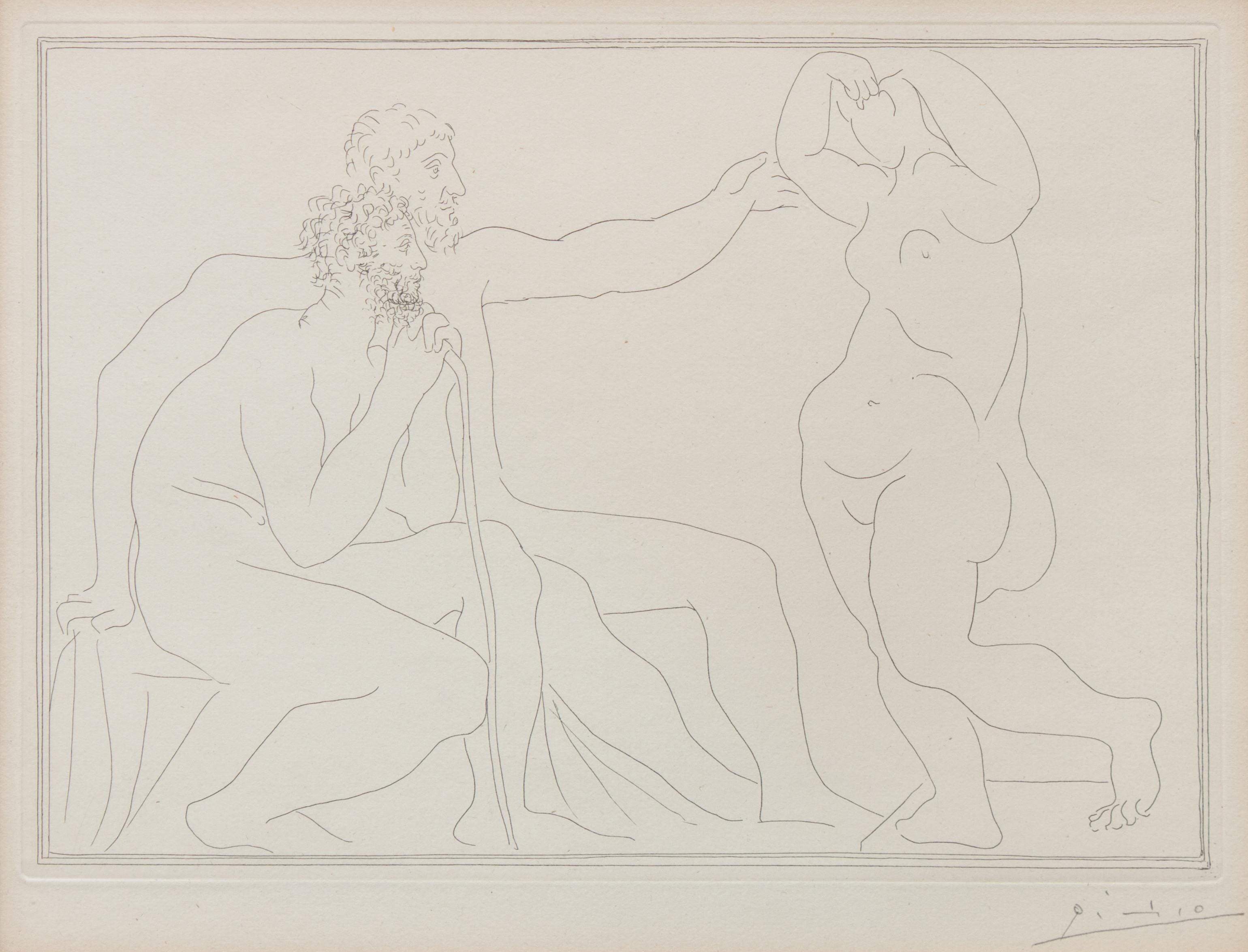 Deux Sculpteurs devant une statue (from La Suite Vollard) (Bloch 140; Baer 207)