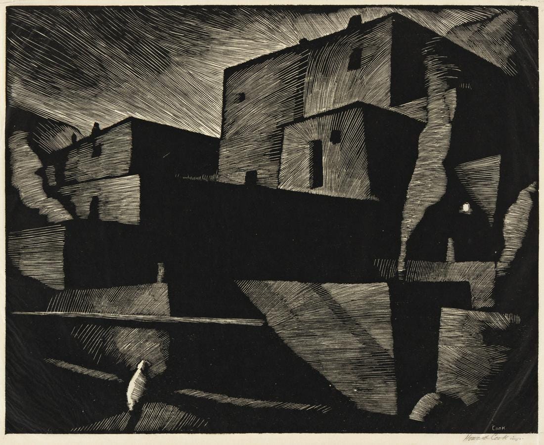 Pueblo Moonlight (Taos Pueblo, Moonlight) (Duffy 53)
