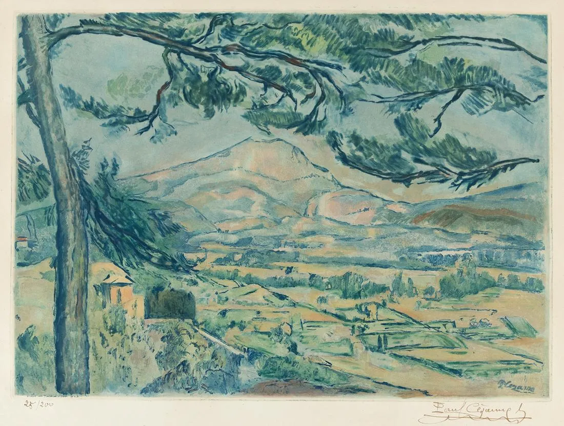 La Montagne Sainte-Victoire (after) (Ginestet/Pouillon 639) (Villon)