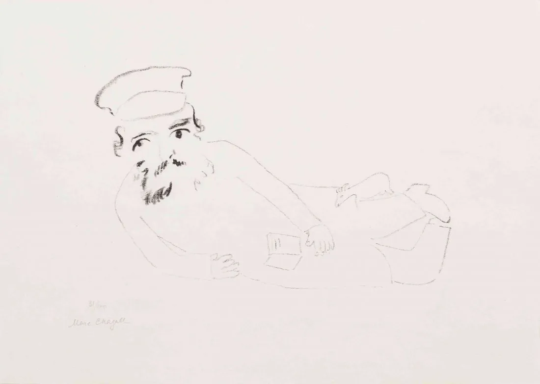 Man with Book (Mourlot, 15)