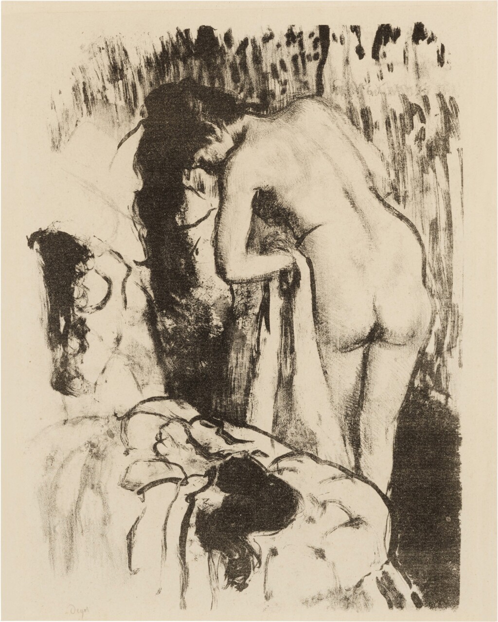Femme nue debout a sa toilette (Delteil 65; Adhemar 63; Reed & Shapiro 61)