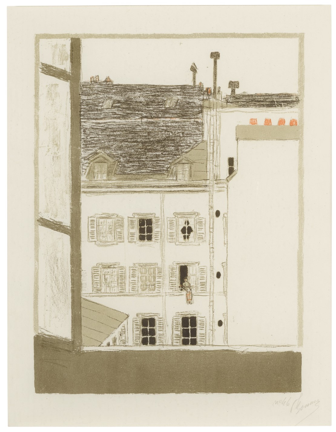 Maison Dans La Cour (from Quelques aspects de la vie de Paris) (B. 61)