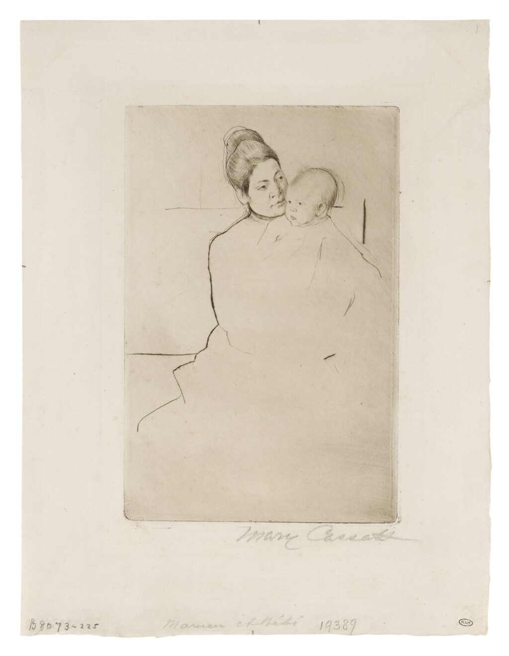 GARDNER HELD BY HIS MOTHER (BREESKIN 113)