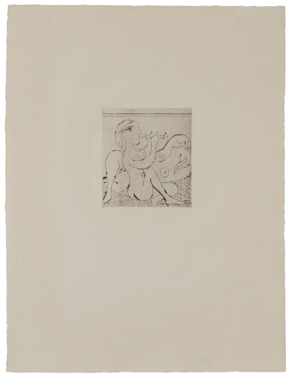 Dormeuse et flutiste II (Baer 292)