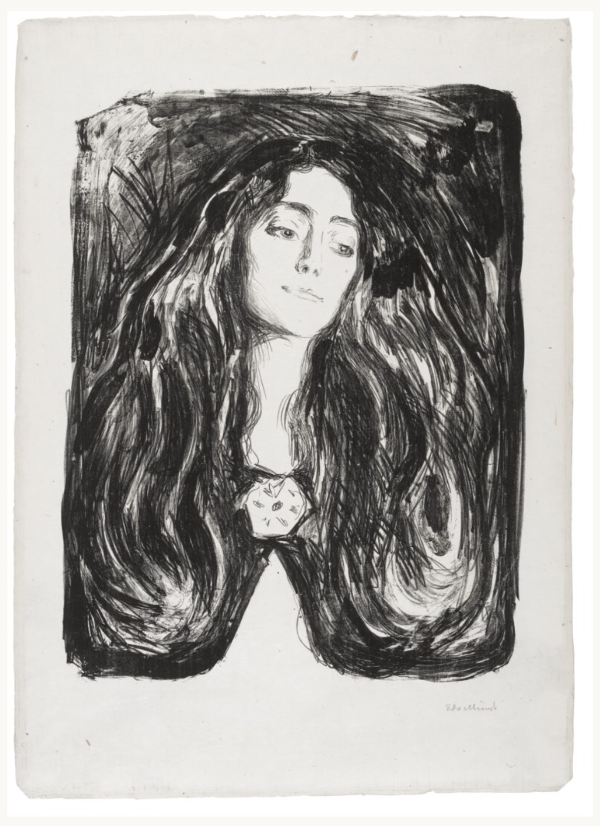 The Brooch. Eva Mudocci (Schiefler 212, Woll 244)