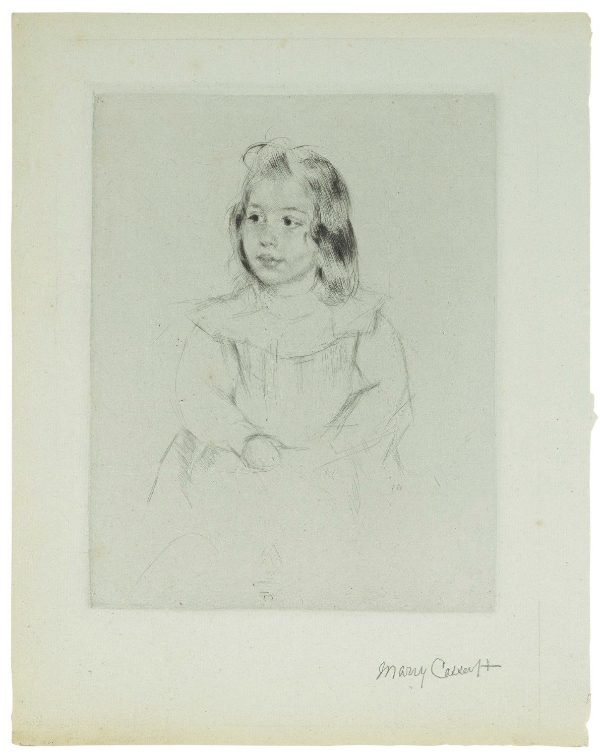 Simone With Clasped Hands Looking Left (Breeskin 190)