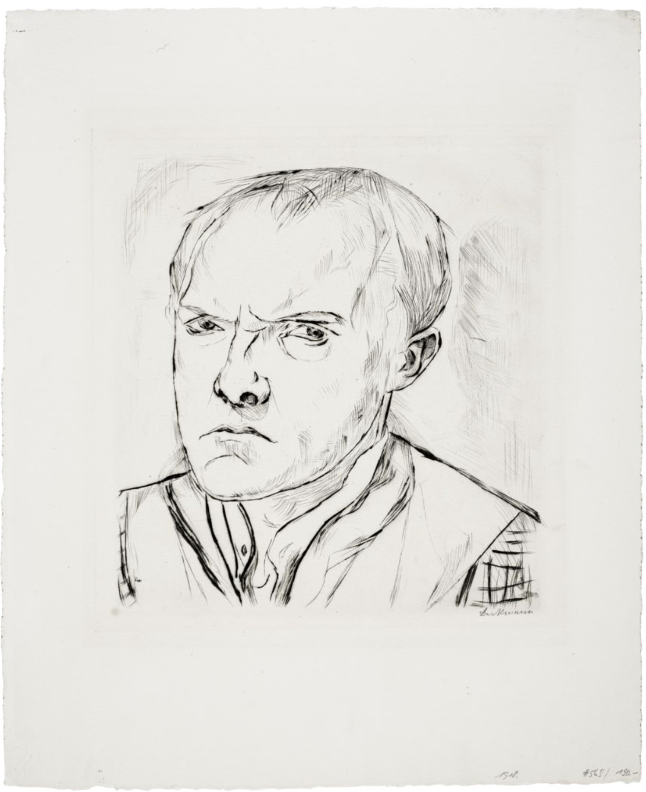 Selbstbildnis, from Gesichter (Self-Portrait) (Hofmaier 137)
