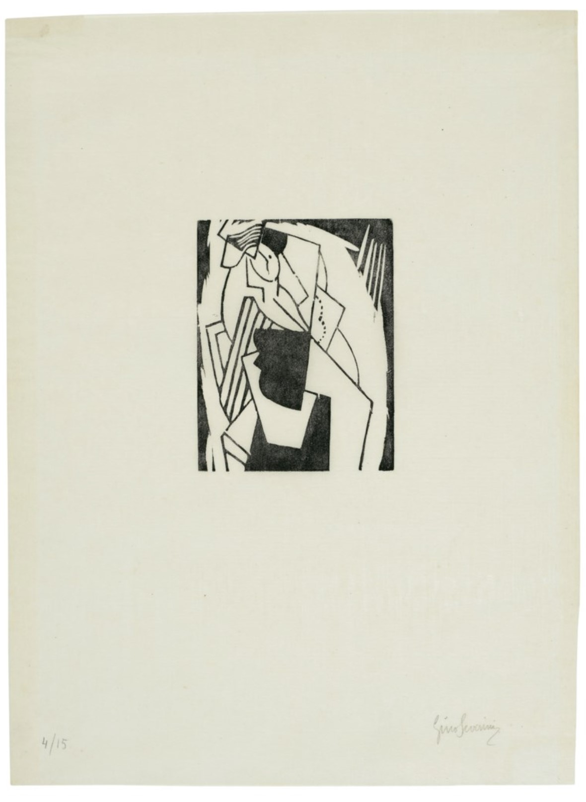 Femme assise avec chapeau (Meloni 12)