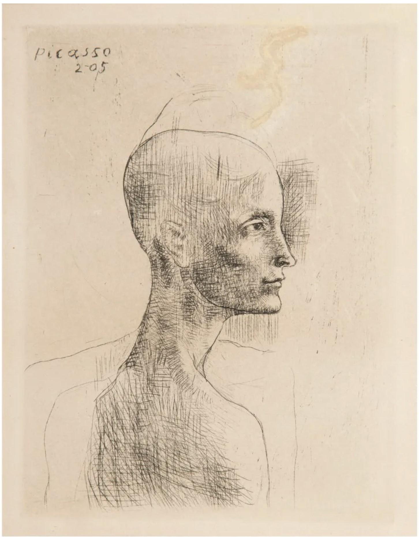 Buste d'homme, from La suite des Saltimbanques (Bloch, 4)