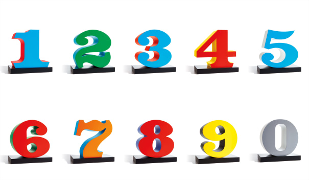NUMBERS ONE through ZERO