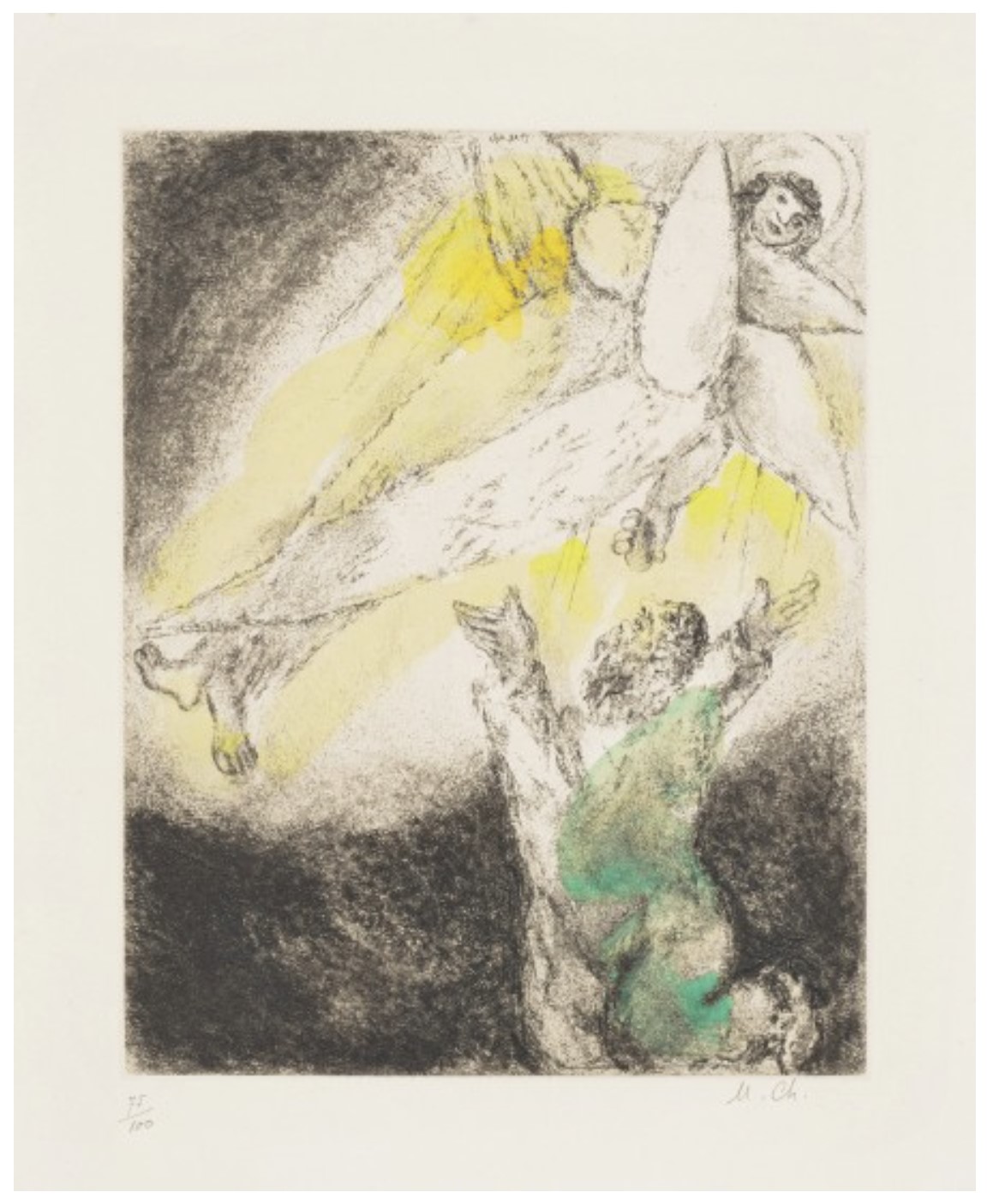 Vision d'Esaie (Isaiah's Vision), plate 91 from La Bible (Sorlier 289, Cramer 30)