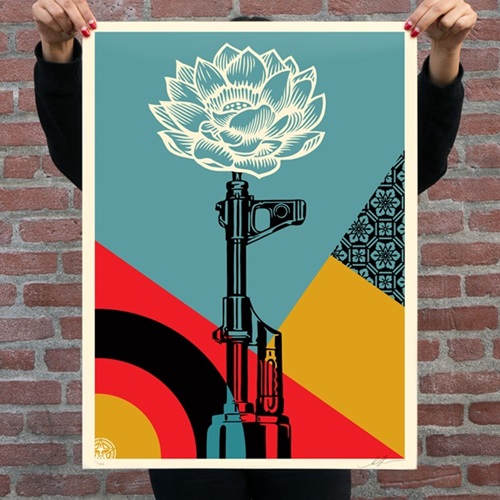 Shepard Fairey - AR-15 Lily / AK-47 Lotus Set