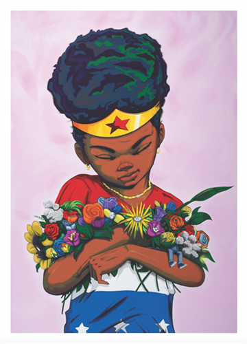 Girl With Flowers